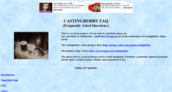 Desktop Screenshot of castinghobbyfaq.bareboogerhost.com